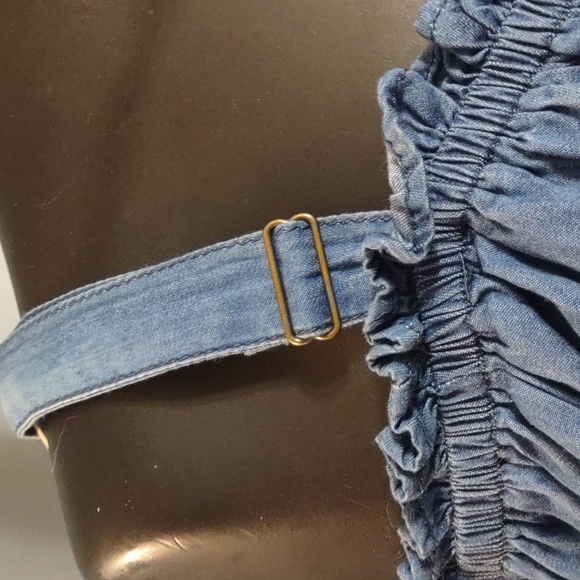 Speed Limit MPH Women's Denim Blouse Sz 2X Med Wash Boho Chic Peasant Hippie NWT - Picture 4 of 11